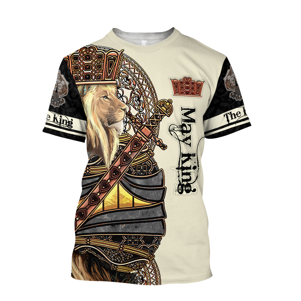 May Black King Lion  3D All Over Printed Unisex Shirts