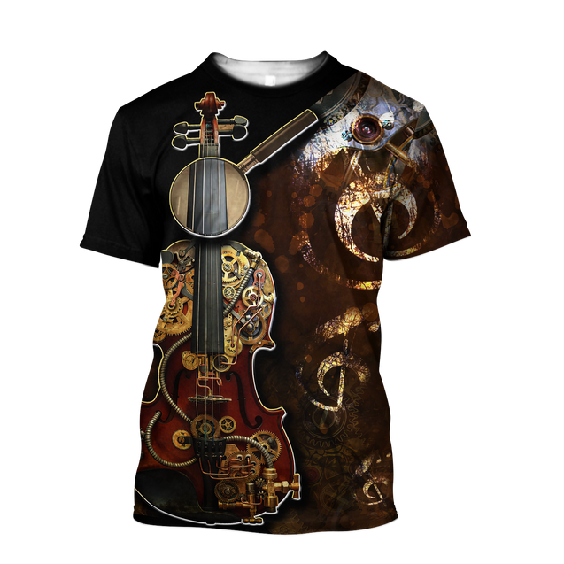 Steampunk Violin Mechanic All Over Printed Hoodie For Men and Women MH11112001CL