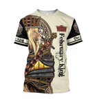 February King Lion 3D All Over Printed  Unisex Shirts