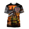 Brave Firefighter-Fireman 3D All Over Printed Shirts For Men and Women TA0822203