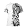 3D Tattoo Ancient Egypt Lion God Over Printed Shirt for Men and Women