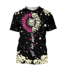 Love Sun Flower And Skull 3D all over for man and women QB05162002-Apparel-PL8386-T- Shirt-S-Vibe Cosy™