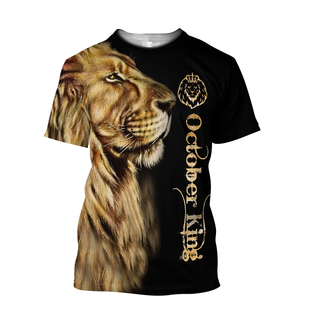 Custom Name October King 3D All Over Printed Unisex Shirts