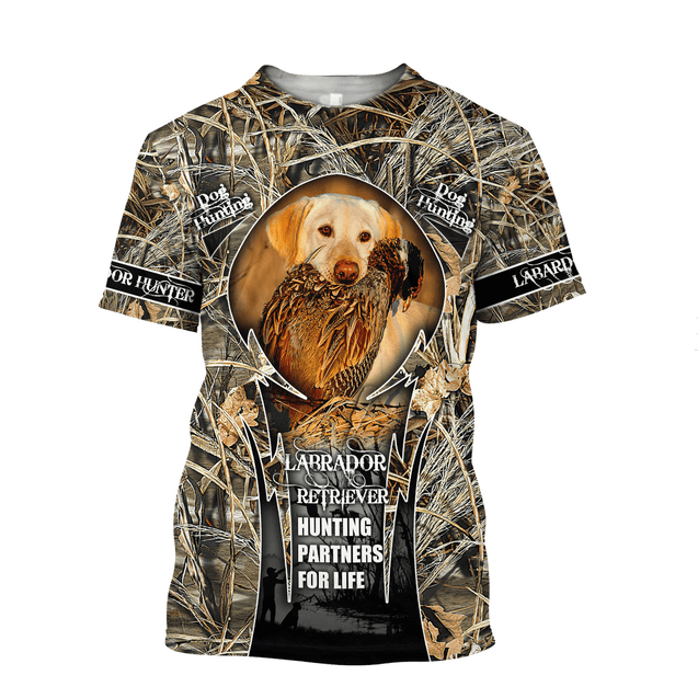 Hunting Labrador 3D Over Printed Unisex Deluxe Hoodie ML