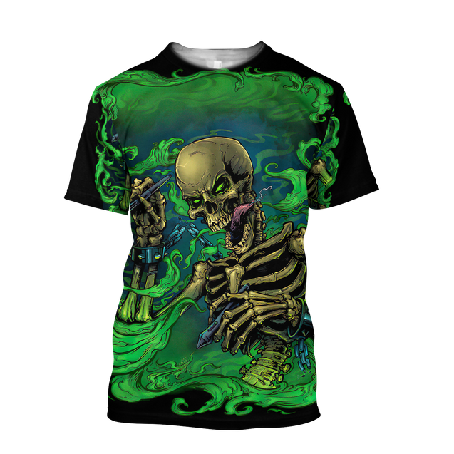 Skull get high 3D all over printed for man and women-Apparel-PL8386-T- Shirt-S-Vibe Cosy™