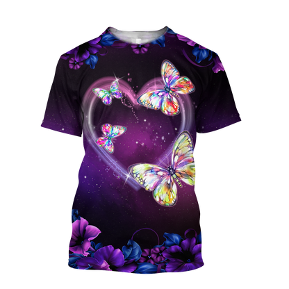 Butterfly 3D All Over Printed Shirts For Men and Women DQB08292002