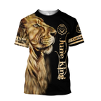 Custom Name June King Lion  3D All Over Printed Unisex Shirts