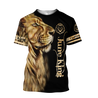 Custom Name June King Lion  3D All Over Printed Unisex Shirts