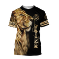 Custom Name August King Lion 3D All Over Printed Unisex Shirt