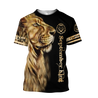 Custom Name September King Lion  3D All Over Printed Unisex Shirts