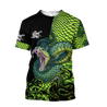 Snake 3D All Over Printed Unisex Shirt