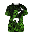 New zealand maori surf green 3d all over printed for men and women