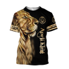 Custom Name April King Lion  3D All Over Printed  Unisex Shirts