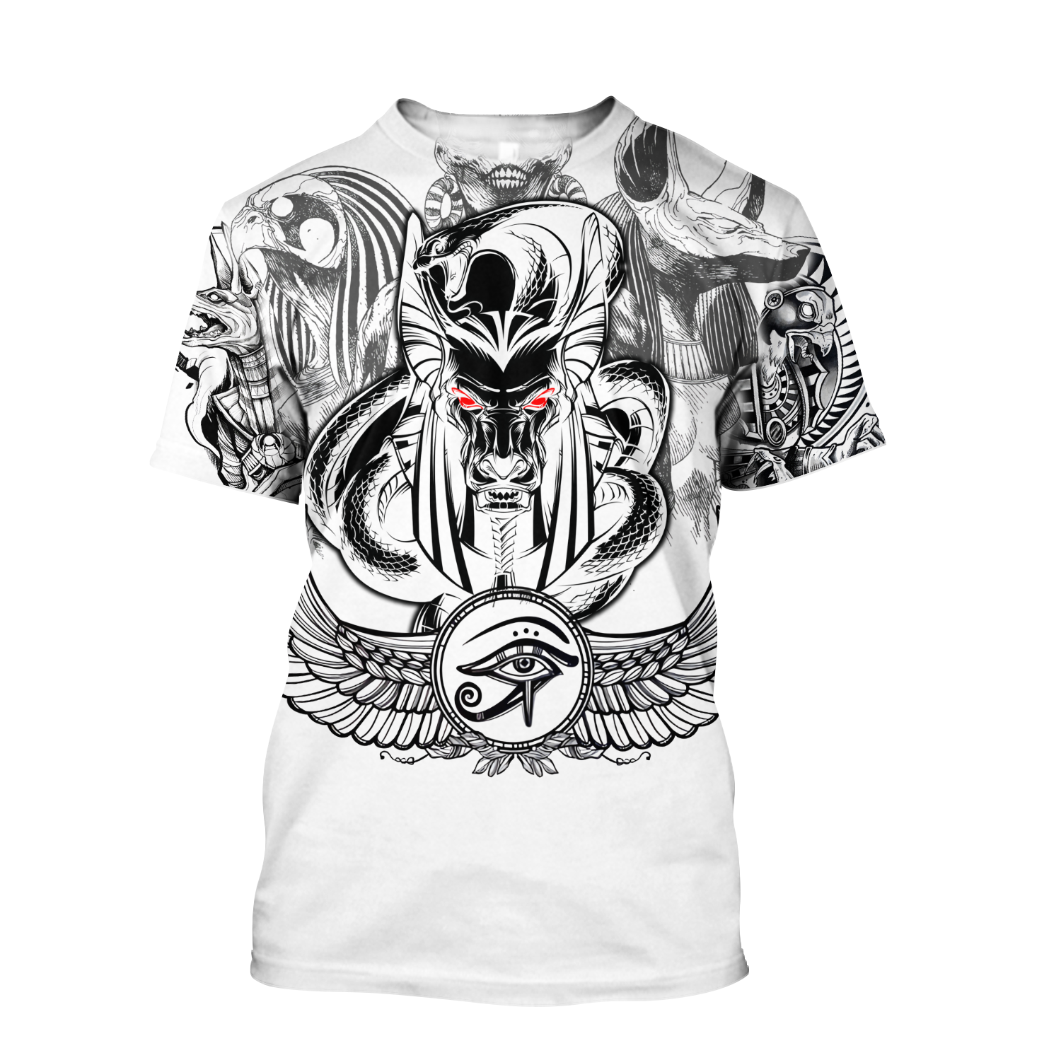 3D Tattoo Ancient Egypt Over Printed Shirt for Men and Women TP
