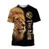 King Lion 3D All Over Printed Unisex Shirts