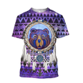 Bear Native American 3D All Over Printed Unisex Shirts