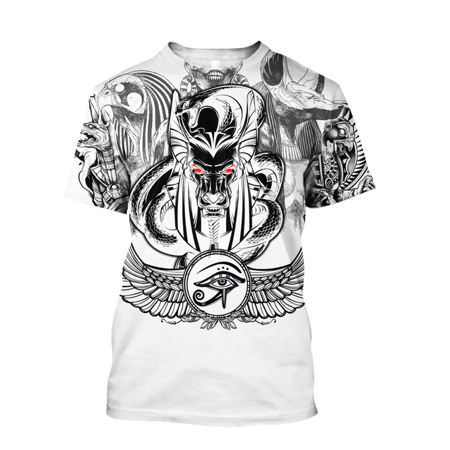 3D Tattoo Ancient Egypt Over Printed Shirt for Men and Women TP