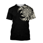 Aztec Mayan Tatoo 3D All Over Printed Shirts For Men and Women DQB07092001-Apparel-TA-T-Shirts-S-Vibe Cosy™