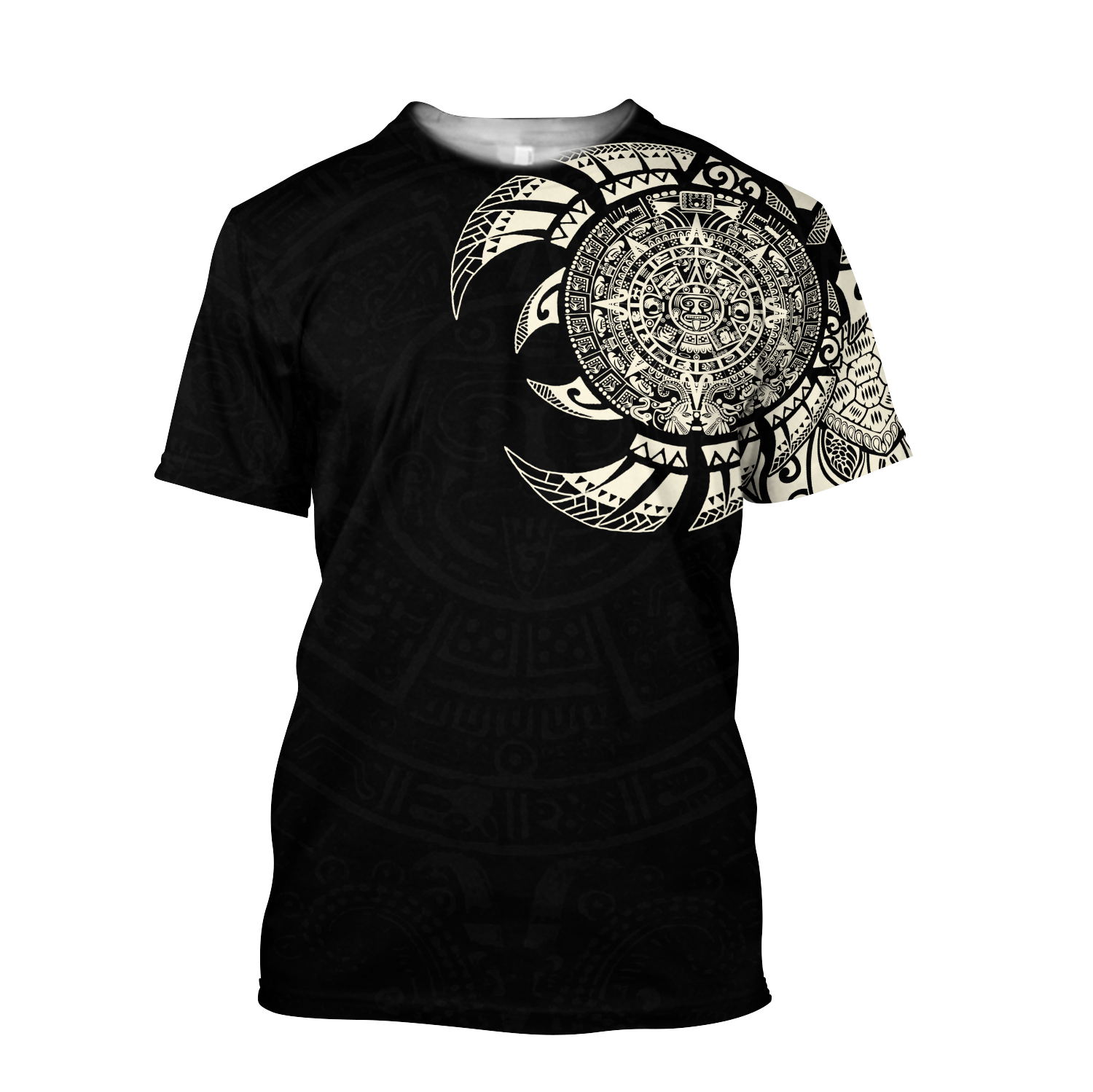 Aztec Mayan Tatoo 3D All Over Printed Shirts For Men and Women DQB07092001-Apparel-TA-T-Shirts-S-Vibe Cosy™
