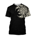 Aztec Mayan Tatoo 3D All Over Printed Shirts For Men and Women DQB07092001-Apparel-TA-T-Shirts-S-Vibe Cosy™