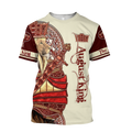 August King Lion Royal  3D All Over Printed Unisex Shirts