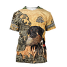 Labrador Hunting Camo 3D Over Printed Unisex Deluxe Hoodie ML