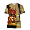 Brave Firefighter-Fireman 3D All Over Printed Shirts For Men and Women TA0822201