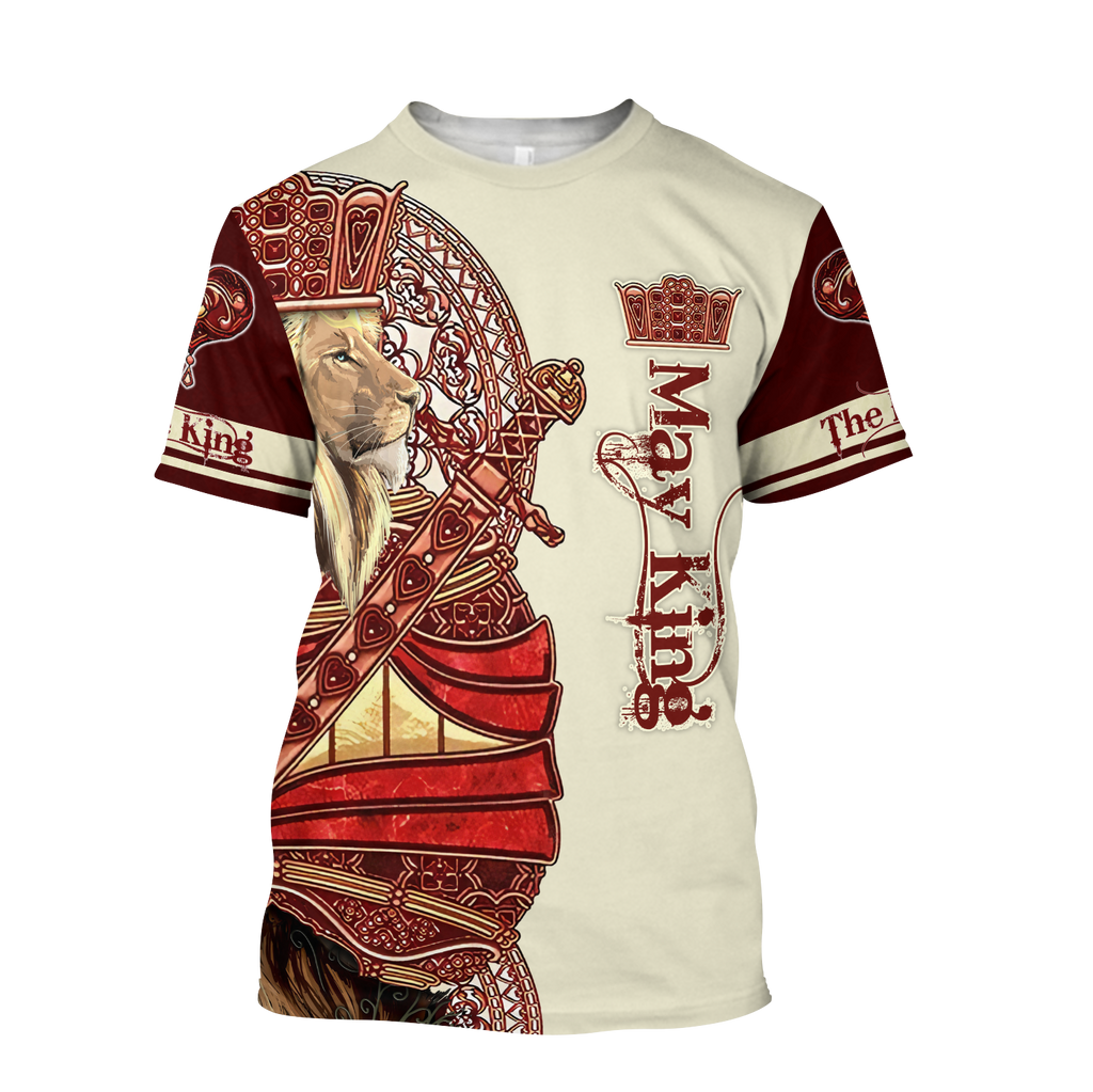 May King Lion 3D All Over Printed Unisex Shirts