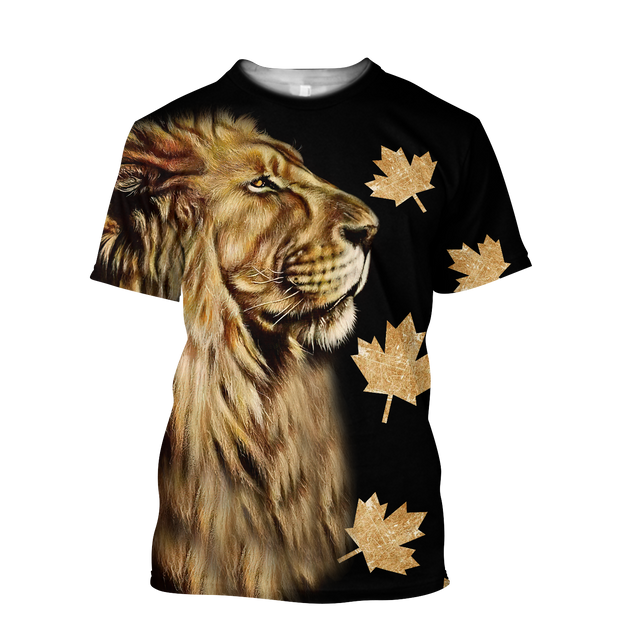 3D Canada One Nation Under God Over Printed Shirt for Men and Women TP