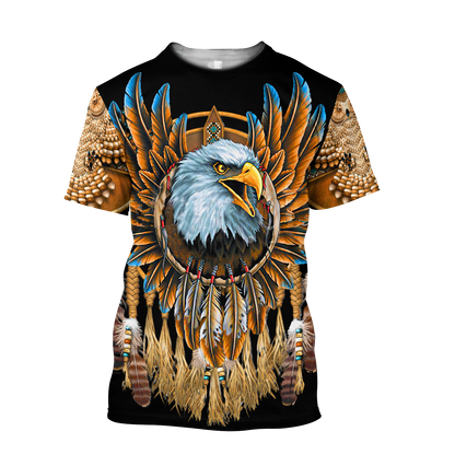 Eagle Native American 3D All Over Printed Unisex Shirts