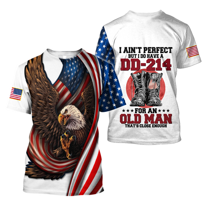 I Have A DD-214 US Veteran 3D All Over Printed Shirts  DQB21102002