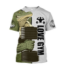 Gym Crocodile 3d all over printed for man and women QB05302001-Apparel-PL8386-T-shirt-S-Vibe Cosy™