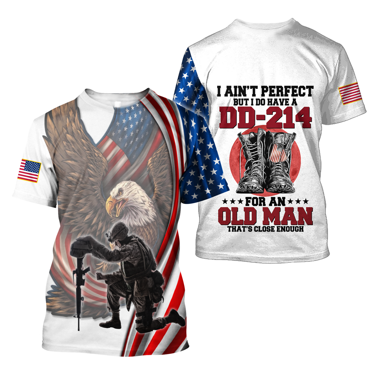 I Have A DD-214 US Veteran  3D All Over Printed Shirts DQB21102001