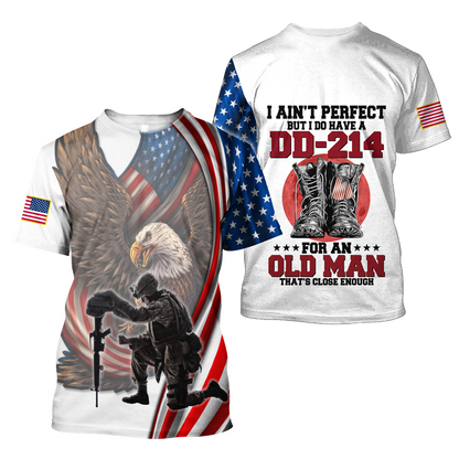 I Have A DD-214 US Veteran  3D All Over Printed Shirts DQB21102001