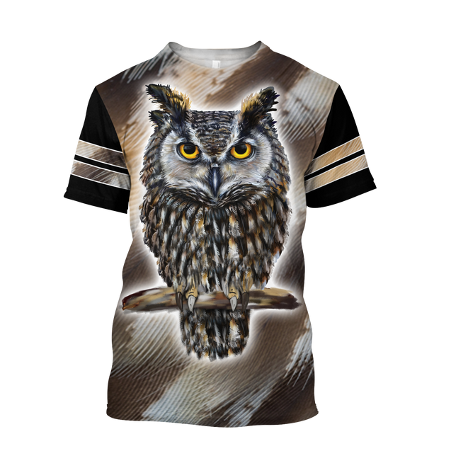 Owl 3d hoodie shirt for men and women QB05162001-Apparel-HG-T-shirt-S-Vibe Cosy™