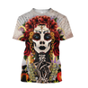 All Over Printed Day Of The Dead Catrina Hoodie HHT03092006-MEI