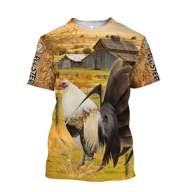 Premium Rooster 3D All Over Printed Unisex Shirts