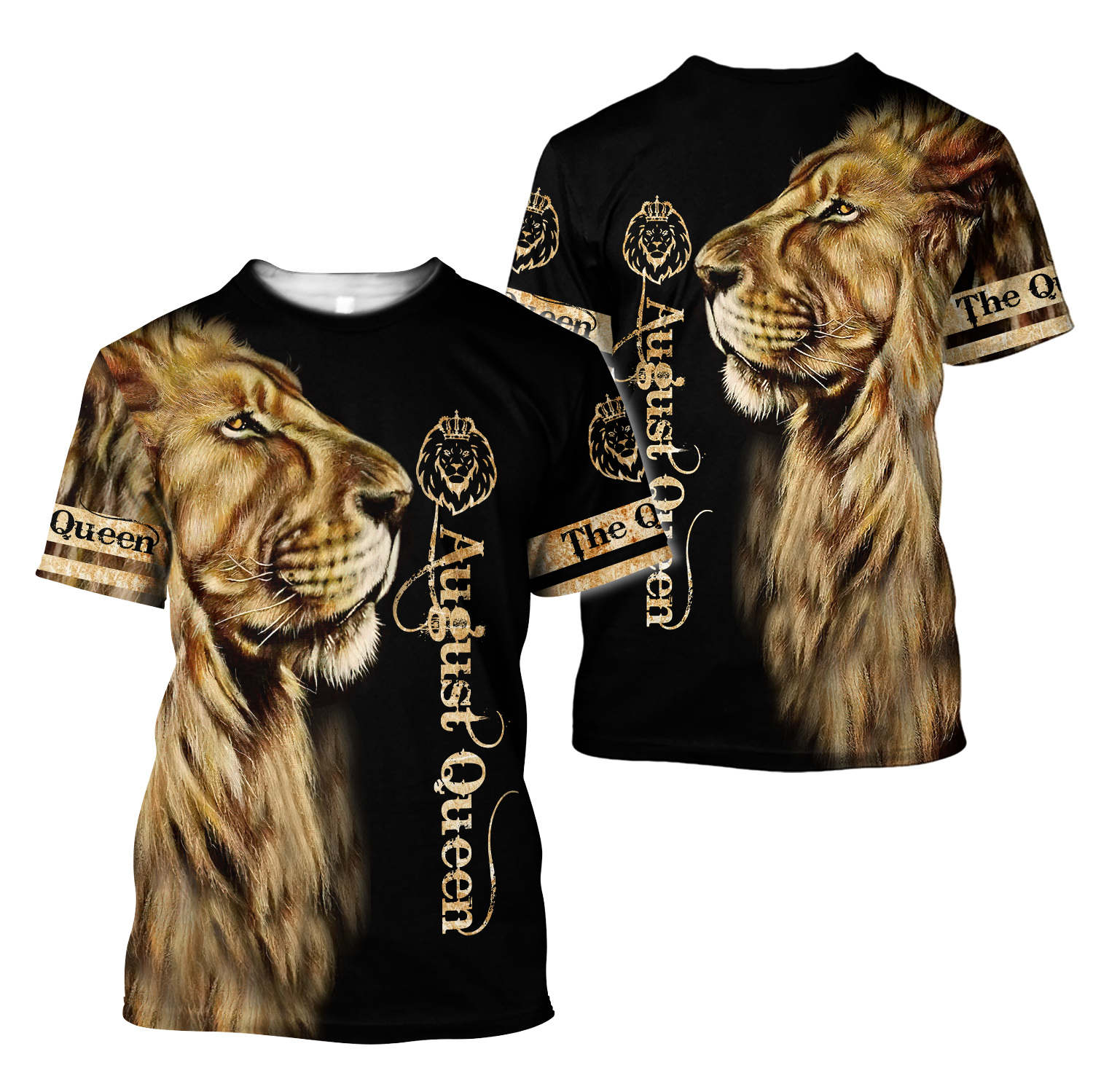 August Lion Queen 3D All Over Printed Shirt for Women