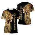 August Lion Queen 3D All Over Printed Shirt for Women