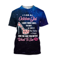 October Girl I Have 3 Sides 3D All Over Print Shirts DQB08142004
