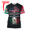 Persionalized American Grown With Mexican Roots 3D All Over Printed Shirts