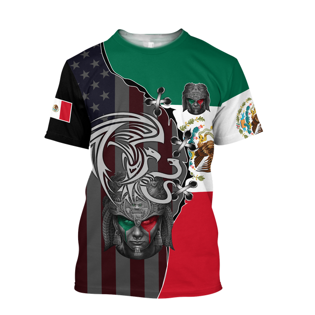 Mexican Aztec & Coat Of Arms 3D All Over Printed Hoodie Shirt Limited by SUN QB06232007