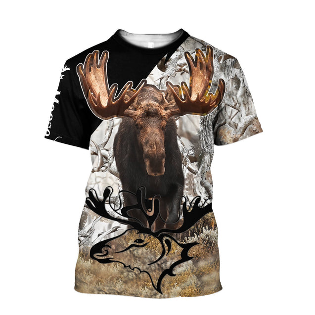 Moose Hunting 3D All Over Print  Hoodie MH180820