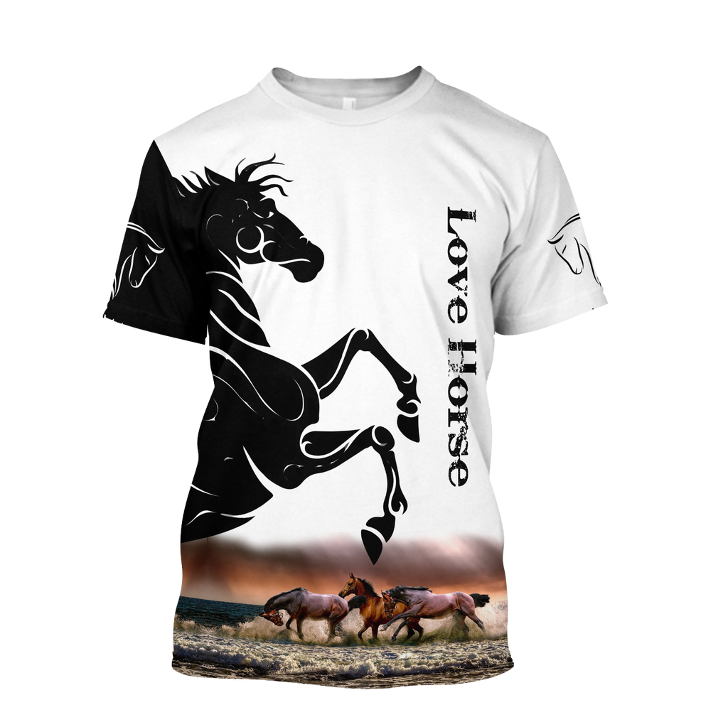Love Horse 3D All Over Printed Shirts HVT12112001