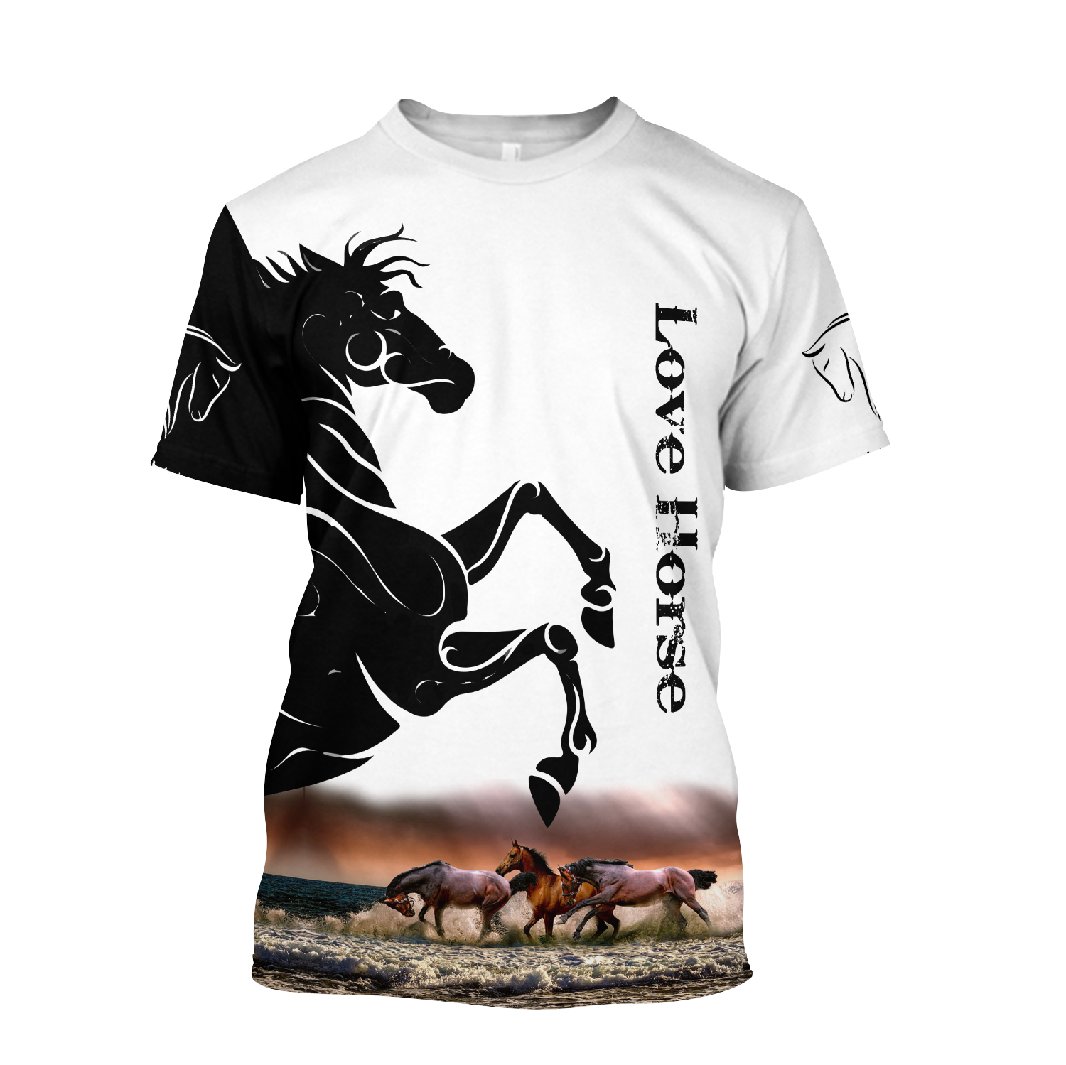 Love Horse 3D All Over Printed Shirts HVT12112001