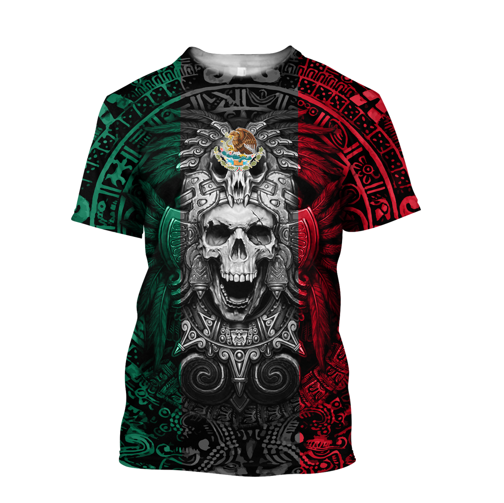 Mexican Aztec Warrior 3D All Over Printed Shirts For Men and Women QB07012004