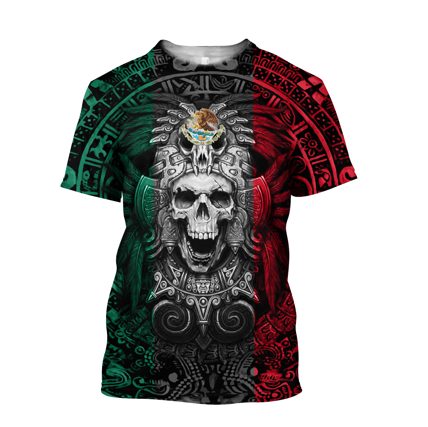 Mexican Aztec Warrior 3D All Over Printed Shirts For Men and Women QB07012004