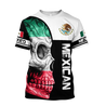 Mexican Skull 3D All Over Printed Unisex Shirts