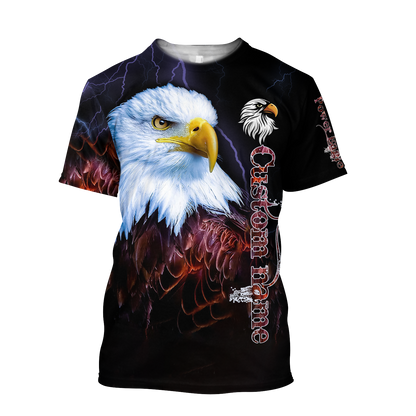 Eagle Custom Name 3D All Over Printed Shirts For Men