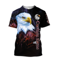 Eagle Custom Name 3D All Over Printed Shirts For Men